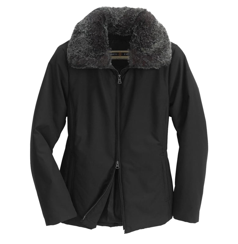 North End Ladies' Insulated Coat w- Detachable Faux Fur Collar North End Ladies' Insulated Coat w- Detachable Faux Fur Collar